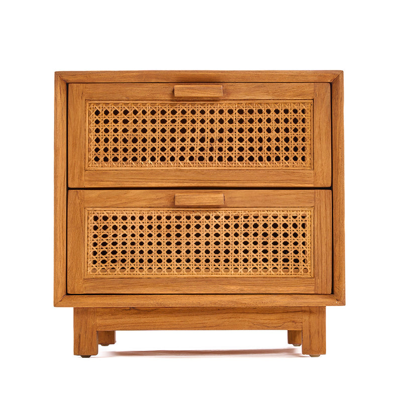 The Harmony Nightstand - Natural | teak, bedside table, organic modern