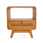 The Breeze Nightstand - Natural in rattan — handmade luxury bedside table curated by Laiyahome