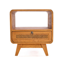 The Breeze Nightstand - Natural in rattan — handmade luxury bedside table curated by Laiyahome