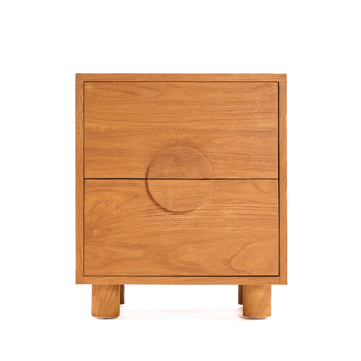 The Eclipse Nightstand - Natural in wood — handmade luxury bedside table curated by Laiyahome