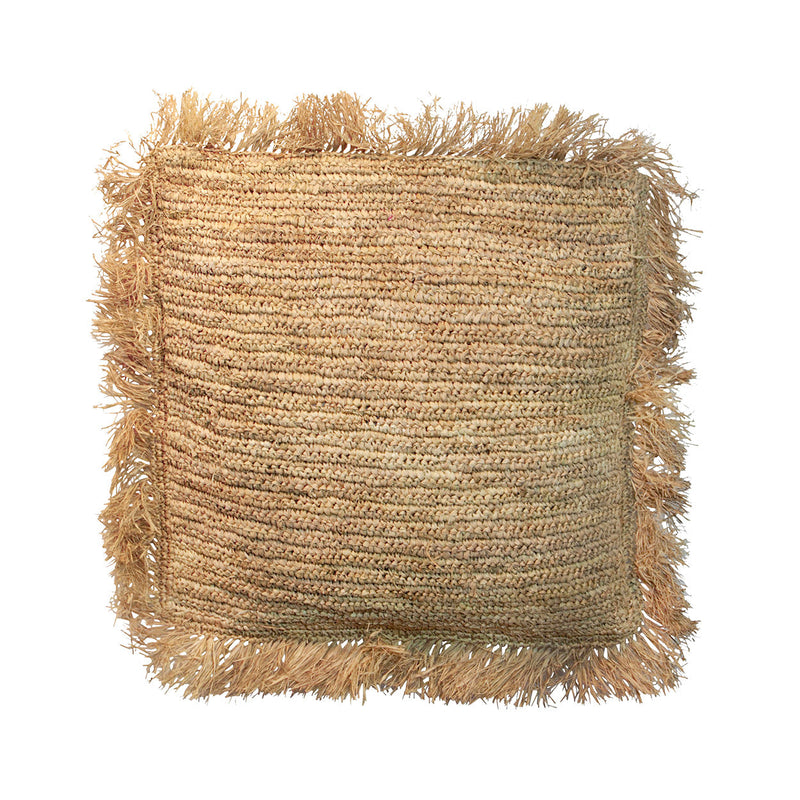The Raffia Cushion Cover Square - Natural - 60x60