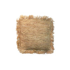 The Raffia Cushion Cover Square - Natural - 40x40 in raffia — handmade luxury cushion cover curated by Laiyahome