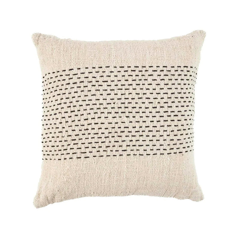 The Misty Cushion Cover - Natural Black in cotton — handmade luxury cushion cover curated by Laiyahome