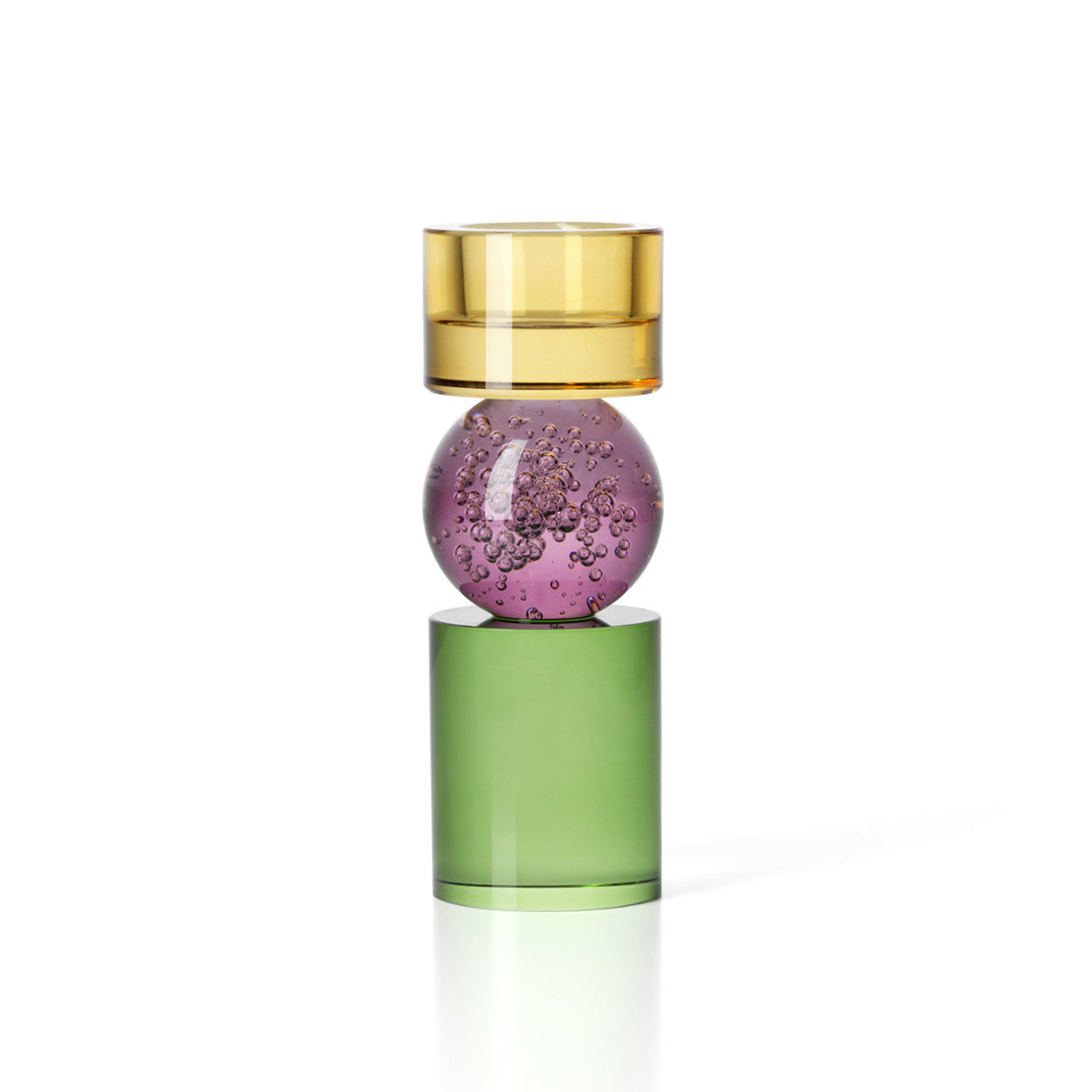 The Solar Jewel Candle Holder - High – glass tea light holder in multicolour – product view 1