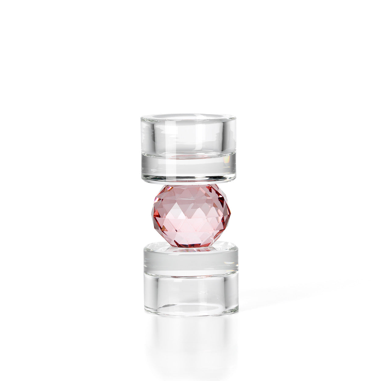 The Gem Balance Candle Holder in glass — handmade luxury tea light holder curated by Laiyahome