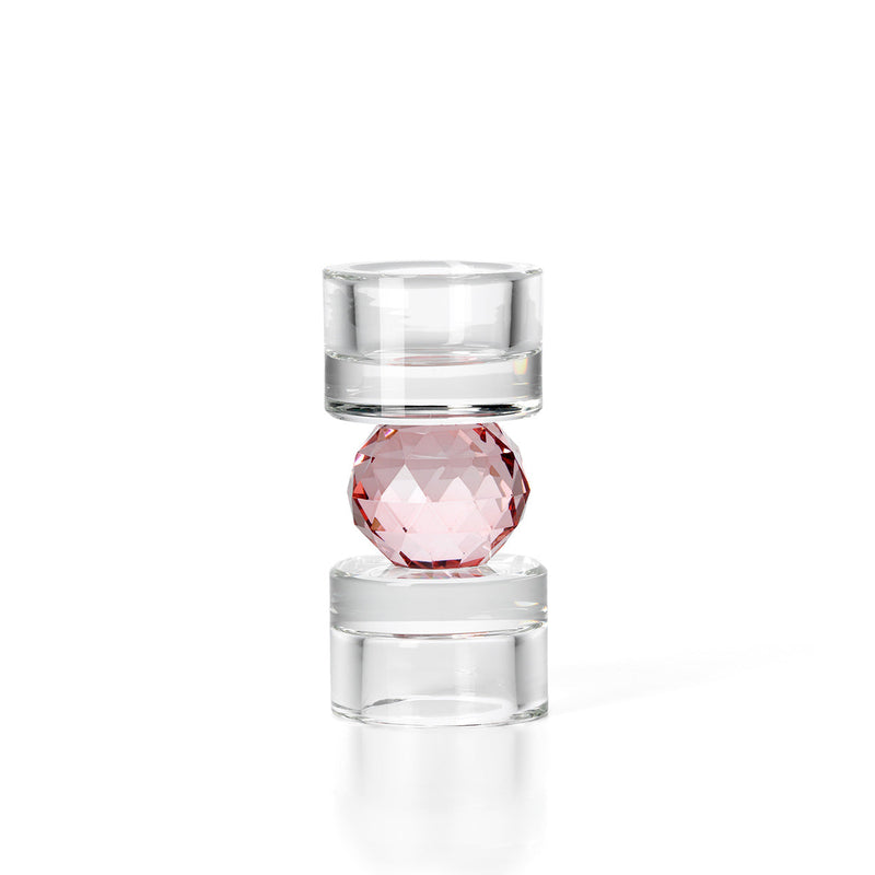 The Gem Balance Candle Holder in glass — handmade luxury tea light holder curated by Laiyahome