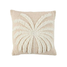 The Isla Palm Cushion Cover - Natural White in cotton — handmade luxury cushion cover curated by Laiyahome