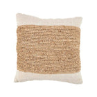 The Raffia Stamp Cushion Cover - Natural in cotton — handmade luxury cushion cover curated by Laiyahome