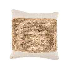 The Raffia Stamp Cushion Cover - Natural in cotton — handmade luxury cushion cover curated by Laiyahome