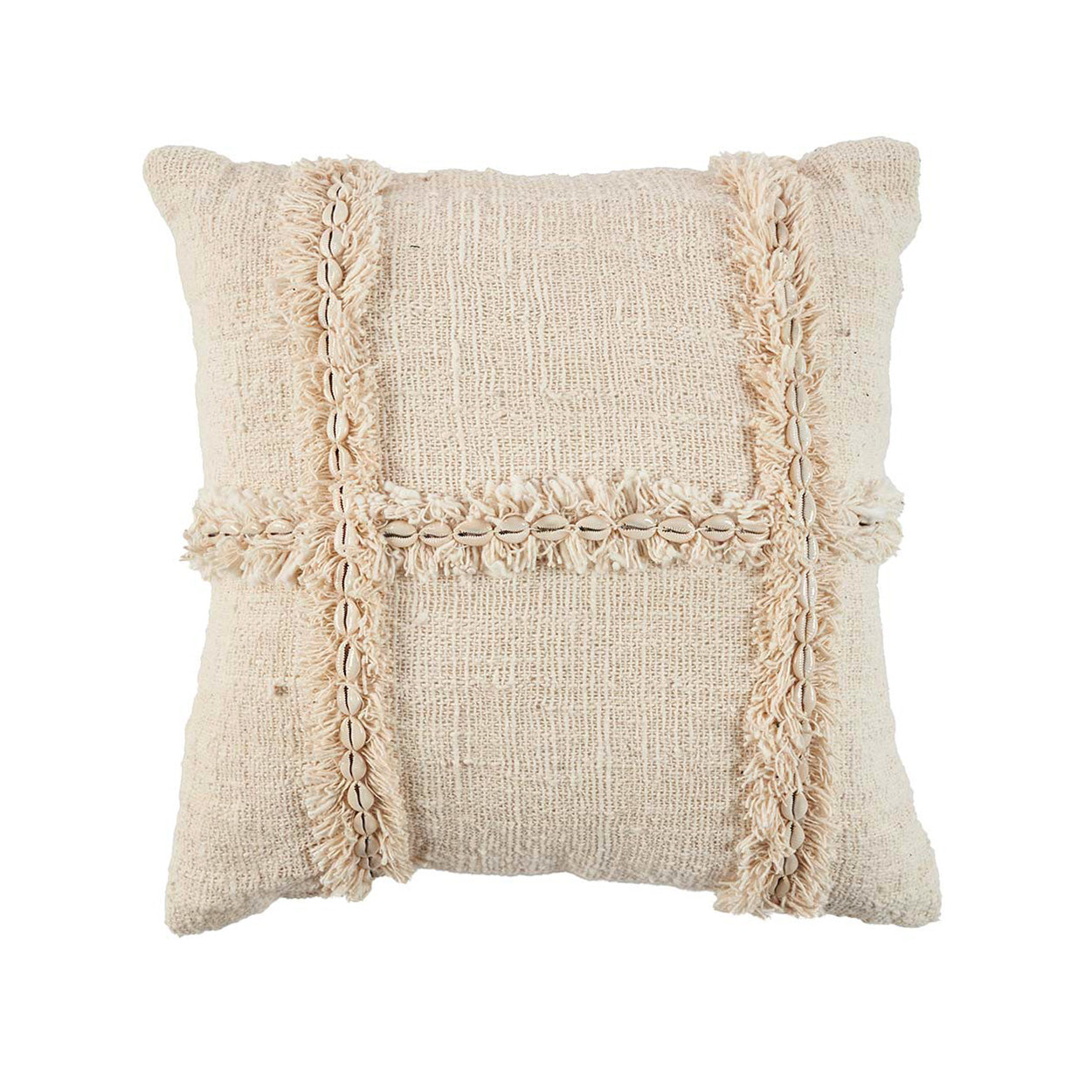 The Nomad Cushion Cover - Natural in cotton — handmade luxury cushion cover curated by Laiyahome