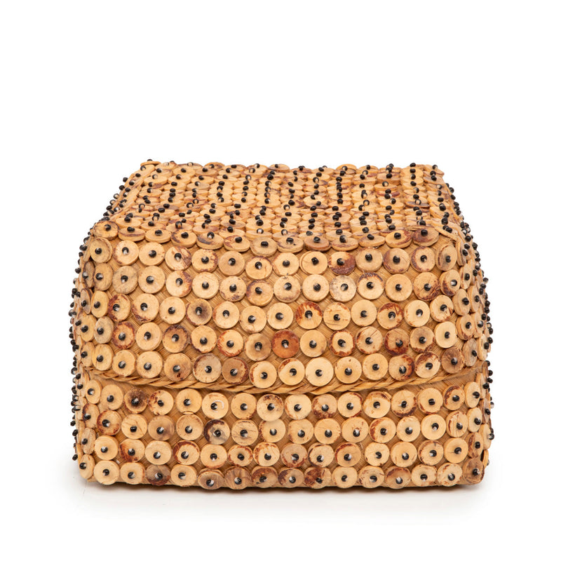 The Coconut Shell Basket - Natural - L in bamboo — handmade luxury storage basket curated by Laiyahome