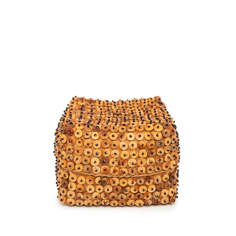 The Coconut Shell Basket - Natural - M in bamboo — handmade luxury storage basket curated by Laiyahome