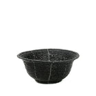 The Beaded Bowl Low - Black - S in plastic — handmade luxury bowl curated by Laiyahome