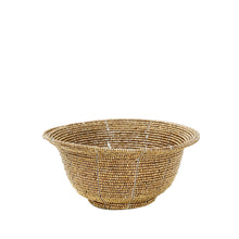 The Beaded Bowl Low - Gold - S in plastic — handmade luxury bowl curated by Laiyahome