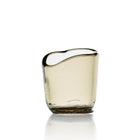 The Nocturne Candle Holder - Charcoal - M – glass tea light holder in charcoal – product view 1