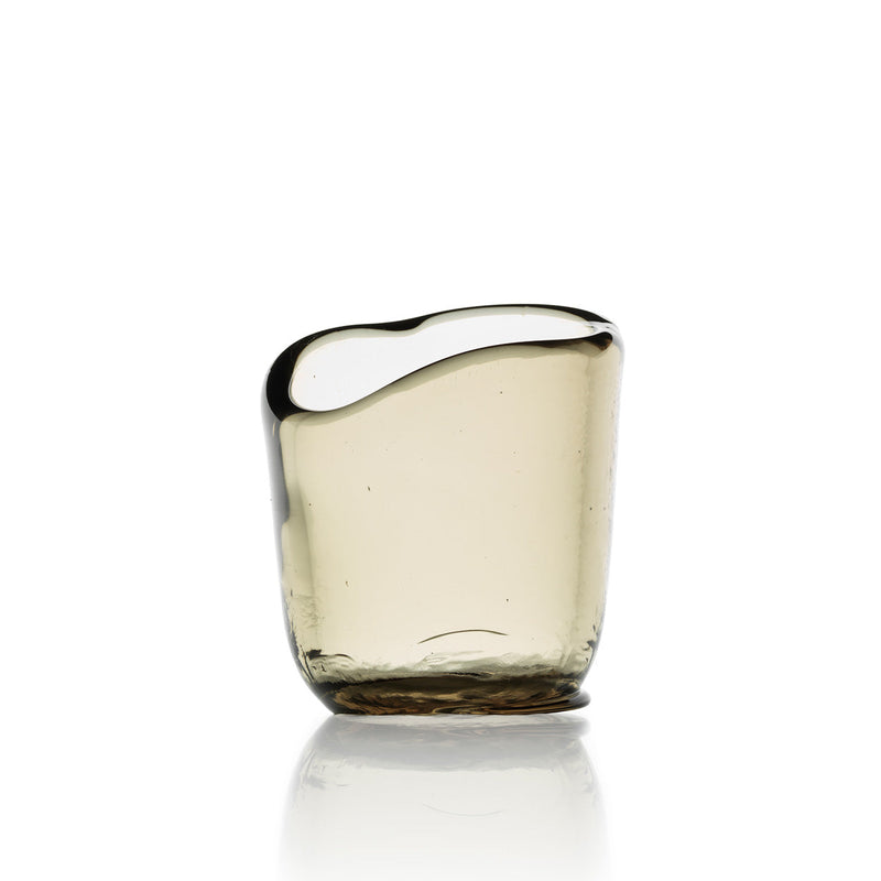 The Nocturne Candle Holder - Charcoal - M in glass — handmade luxury tea light holder curated by Laiyahome