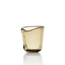 The Nocturne Candle Holder - Charcoal - S – glass tea light holder in charcoal – product view 1