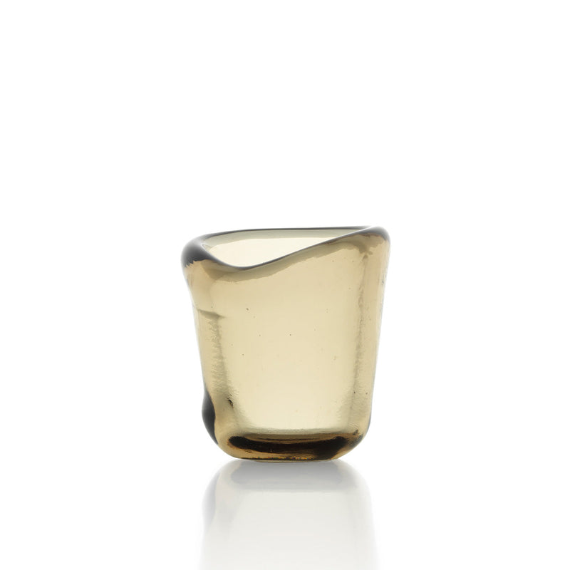 The Nocturne Candle Holder - Charcoal - S in glass — handmade luxury tea light holder curated by Laiyahome
