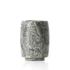 The Bidasar Marble Candle Holder - Green - High – marble candle holder in green – product view 1