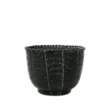 The Beaded Candy Bowl - Black - M in plastic — handmade luxury bowl curated by Laiyahome