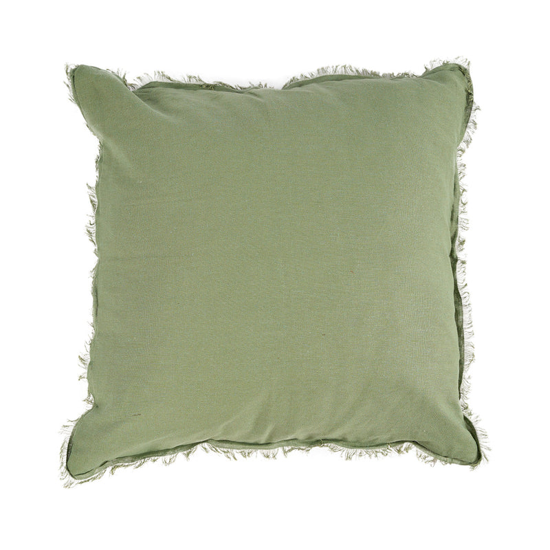 The Minty Fresh Cushion Cover - Green in linen — handmade luxury cushion cover curated by Laiyahome