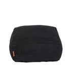 The Comfy Pouffe - Black in cotton — handmade luxury ottoman curated by Laiyahome