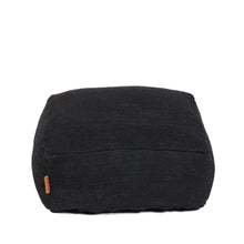The Comfy Pouffe - Black in cotton — handmade luxury ottoman curated by Laiyahome