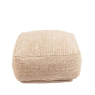 The Comfy Pouffe - Beige in cotton — handmade luxury ottoman curated by Laiyahome