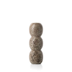 The Travertine Totem Taper Candle Holder - Grey - L – travertine candle holder in grey – product view 1