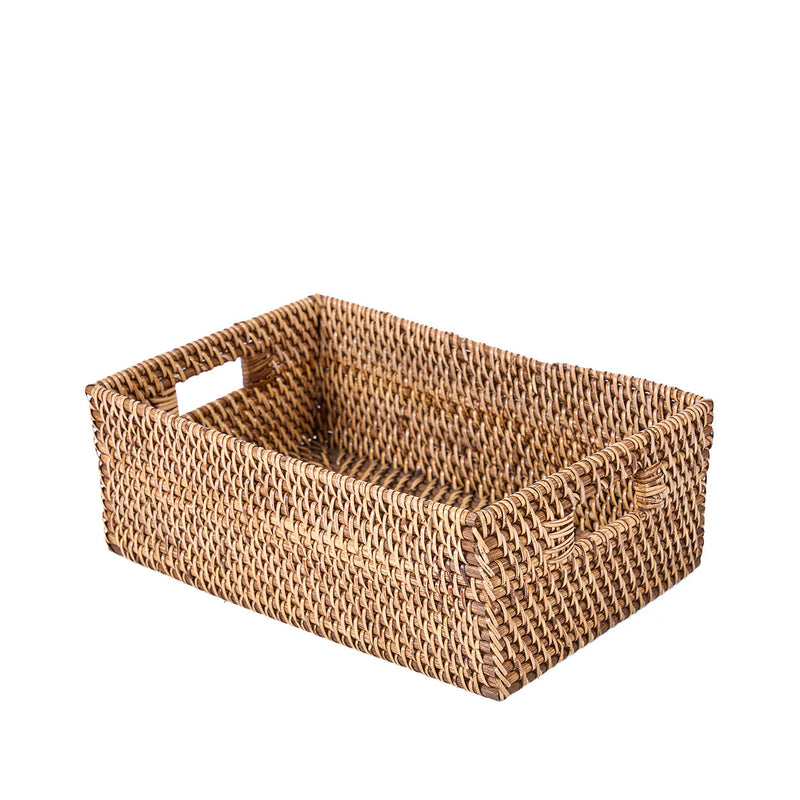 The Rattan Storage Keeper - Natural Brown in rattan — handmade luxury storage basket curated by Laiyahome