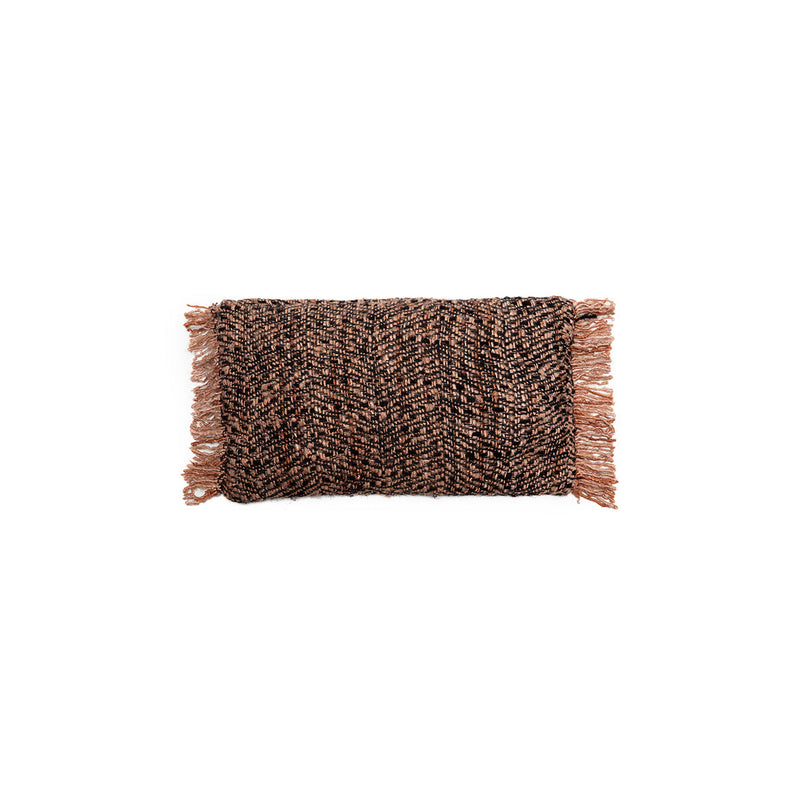 The Oh My Gee Cushion Cover - Black Copper - 30x50 in cotton — handmade luxury cushion cover curated by Laiyahome