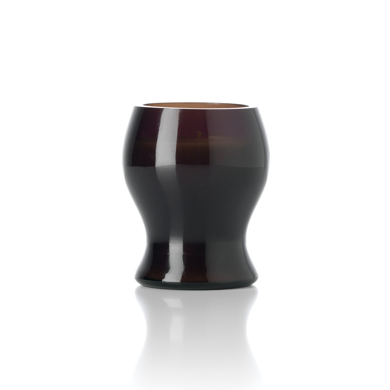The Moka Candle Jar - Smoke – glass candle jar in smoke – product view 1