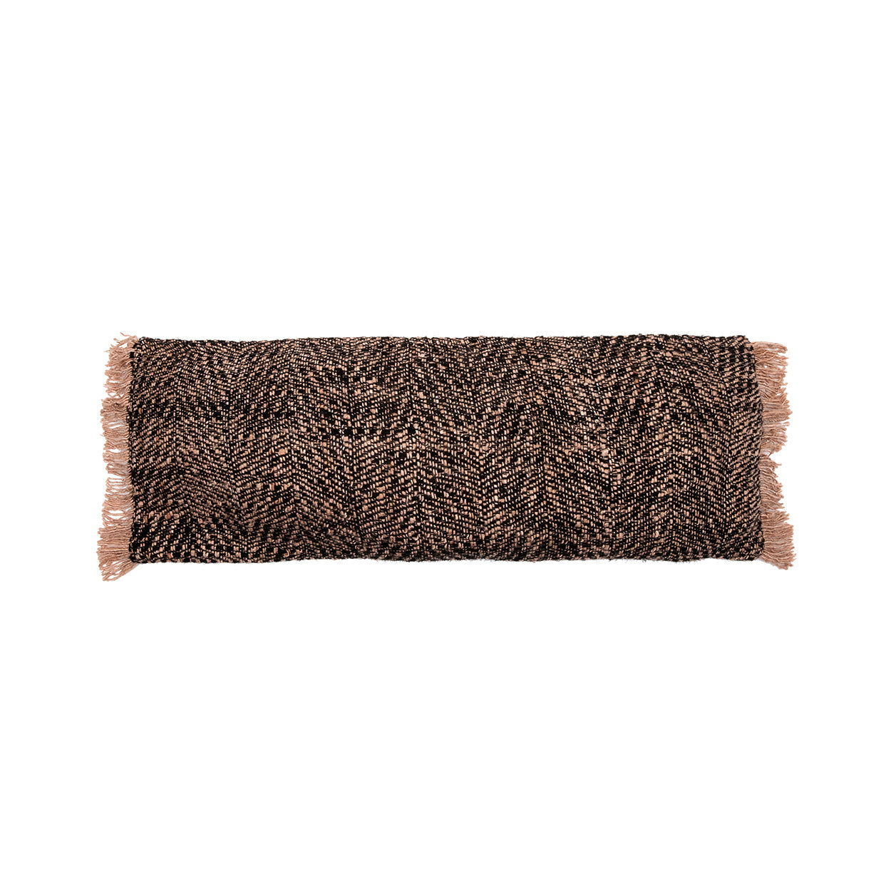 The Oh My Gee Cushion Cover - Black Copper - 35x100 in cotton — handmade luxury cushion cover curated by Laiyahome