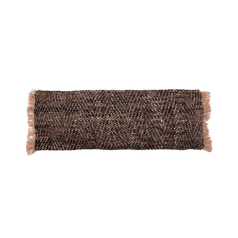 The Oh My Gee Cushion Cover - Black Copper - 35x100 in cotton — handmade luxury cushion cover curated by Laiyahome
