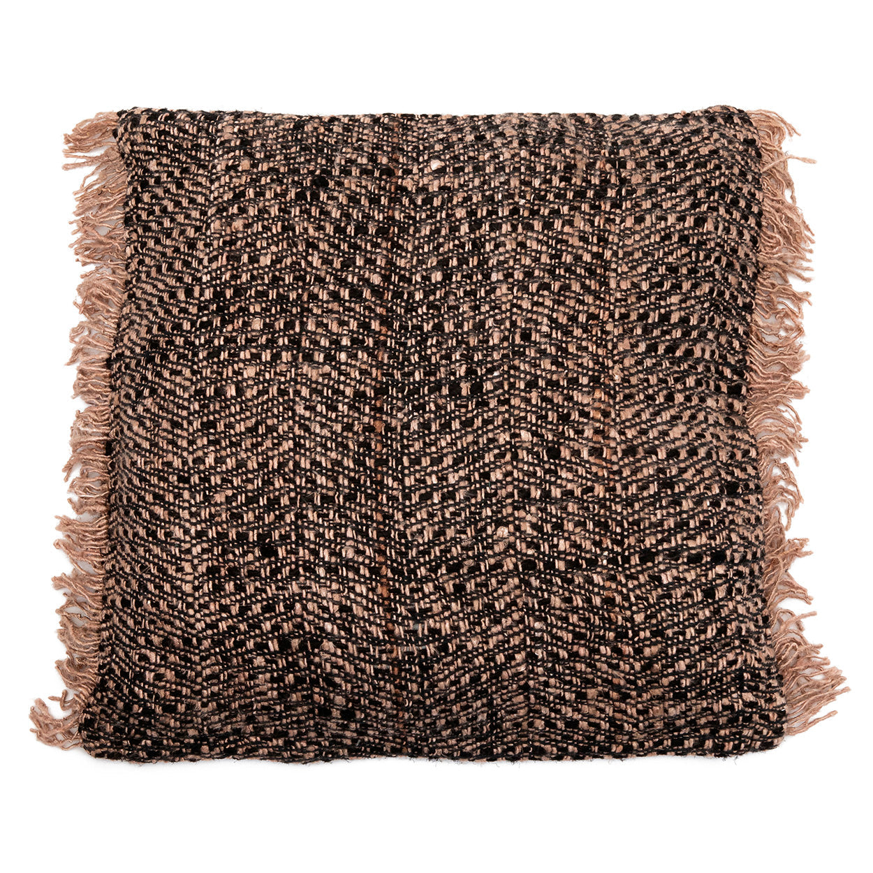 The Oh My Gee Cushion Cover - Black Copper - 60x60 in cotton — handmade luxury cushion cover curated by Laiyahome