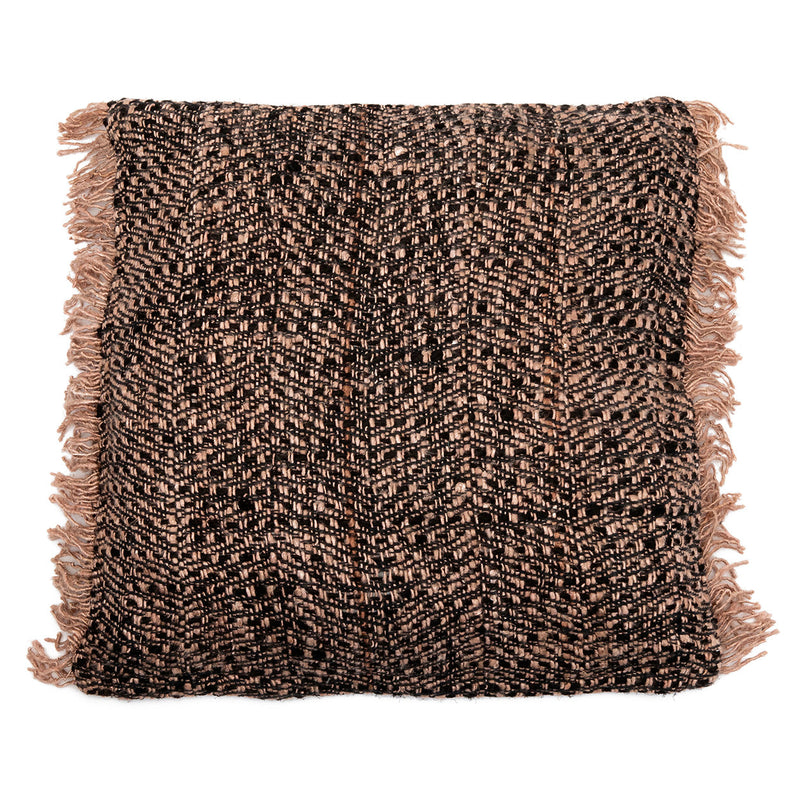 The Oh My Gee Cushion Cover - Black Copper - 60x60 in cotton — handmade luxury cushion cover curated by Laiyahome