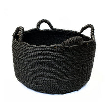 The four hands sneakers - Black - L in seagrass — handmade luxury storage basket curated by Laiyahome