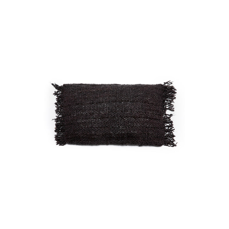 The Oh My Gee Cushion Cover - Black Navy - 30x50 in cotton — handmade luxury cushion cover curated by Laiyahome