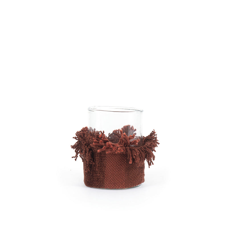 The Oh My Gee Candle Holder - Burgundy Velvet - M in velvet — handmade luxury tea light holder curated by Laiyahome