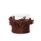 The Oh My Gee Candle Holder - Burgundy Velvet - XL in velvet — handmade luxury tea light holder curated by Laiyahome