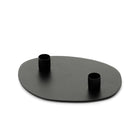 The Glowpad Candle Holder - Black - M in brass — handmade luxury bowl curated by Laiyahome