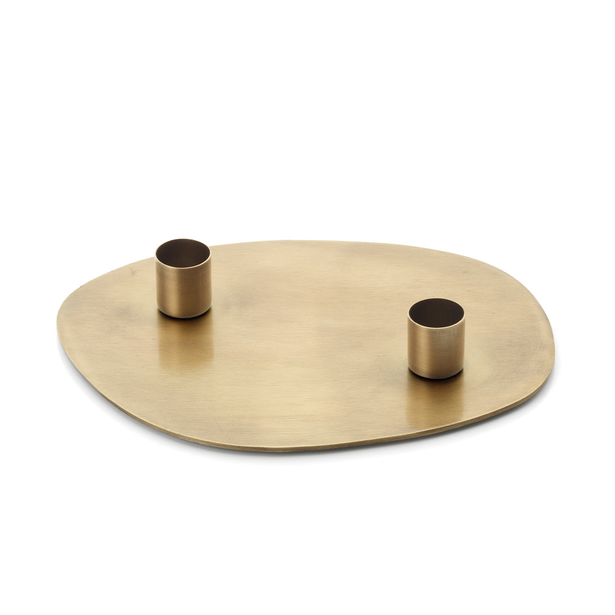 The Glowpad Candle Holder - Gold - M in brass — handmade luxury bowl curated by Laiyahome