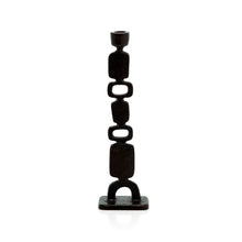 The Totemo Candle Holder - Black - L – brass shoulder bag in black – product view 1