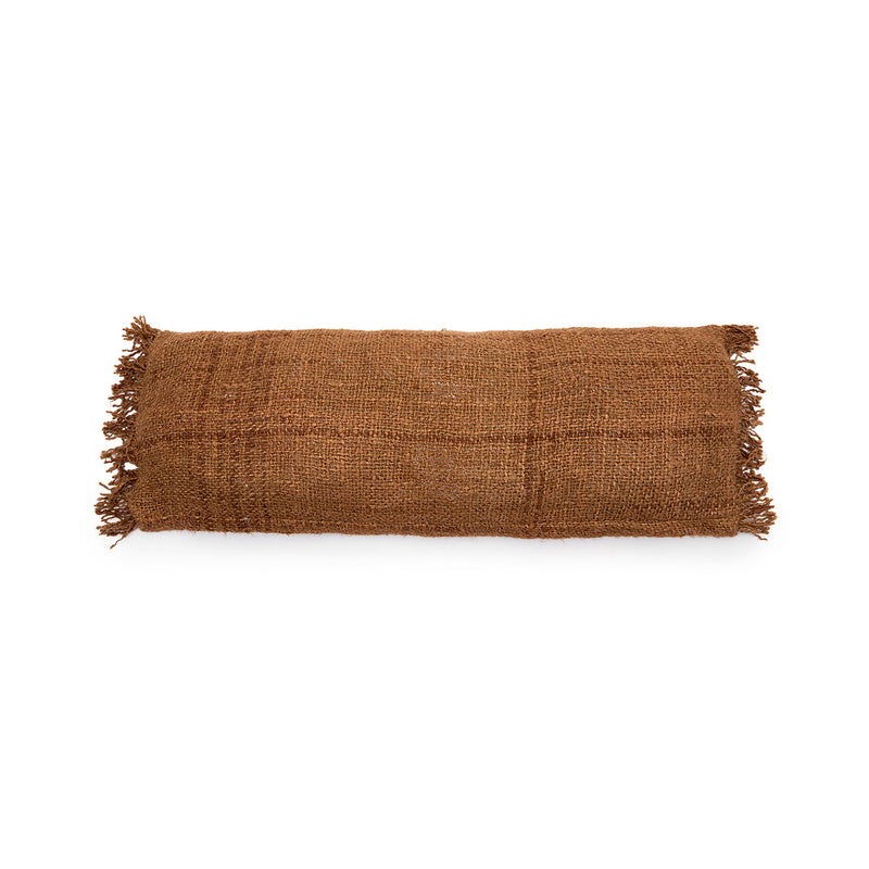 The Oh My Gee Cushion Cover - Brown - 35x100 in cotton — handmade luxury cushion cover curated by Laiyahome