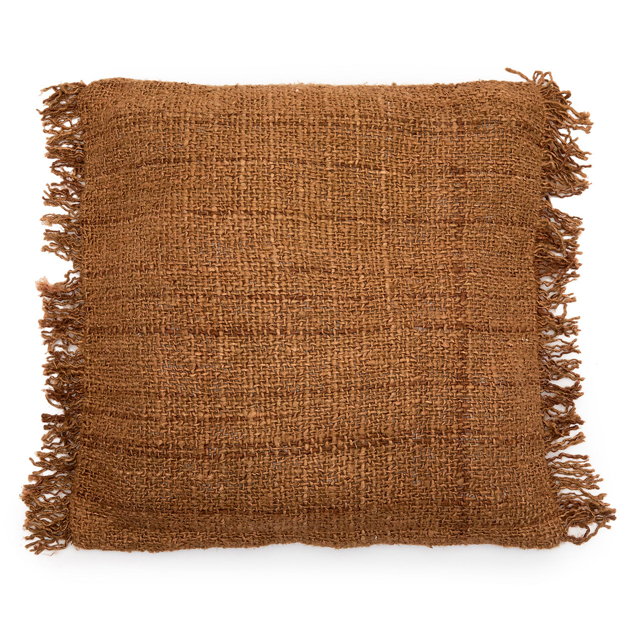 The Oh My Gee Cushion Cover - Brown - 60x60 in cotton — handmade luxury cushion cover curated by Laiyahome