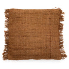 The Oh My Gee Cushion Cover - Brown - 60x60 in cotton — handmade luxury cushion cover curated by Laiyahome