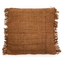 The Oh My Gee Cushion Cover - Brown - 60x60 in cotton — handmade luxury cushion cover curated by Laiyahome