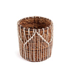 The Macra-mazing Basket - Natural White - M in cotton — handmade luxury storage basket curated by Laiyahome