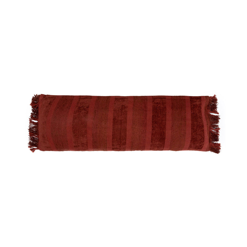The Oh My Gee Cushion Cover - Burgundy Velvet - 35x100 in velvet — handmade luxury cushion cover curated by Laiyahome
