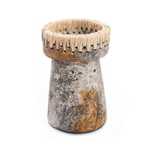 The Pretty Candle Holder - Antique Grey - L in terracotta — handmade luxury tea light holder curated by Laiyahome